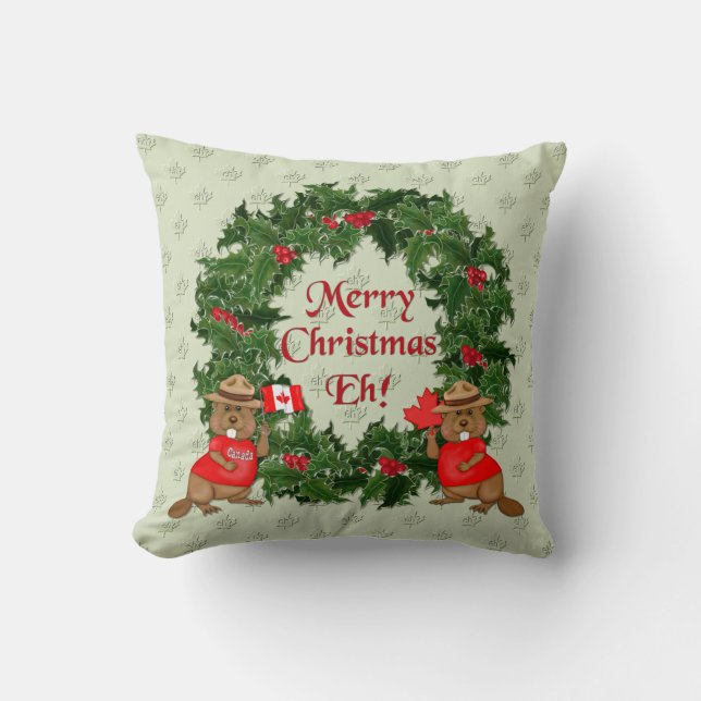Almofada Natal canadense (Frente)