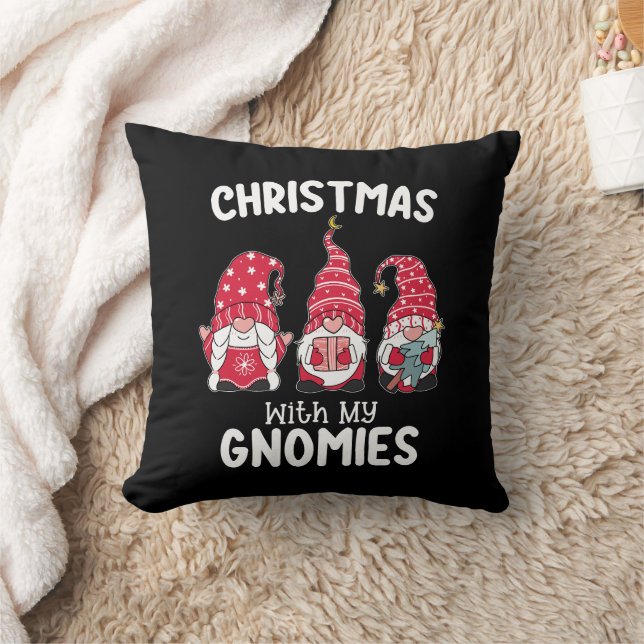 Almofada Natal Com Meus Gnomos Gnome de Feriado (Cobertor)