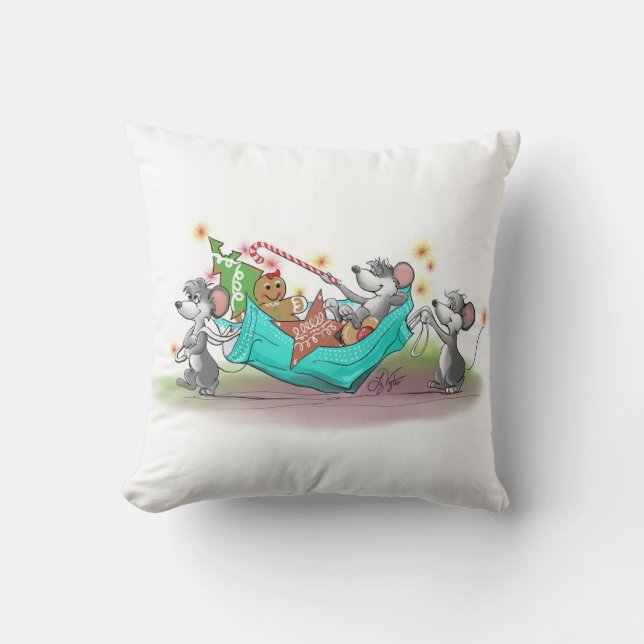 Almofada Natal Cookie Heist (Frente)