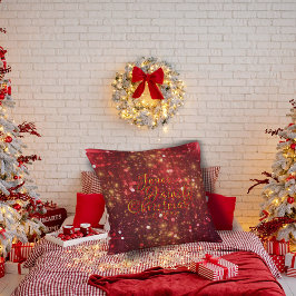 Almofada Natal da família de Dreamle Sparkle Vermelho e Dou