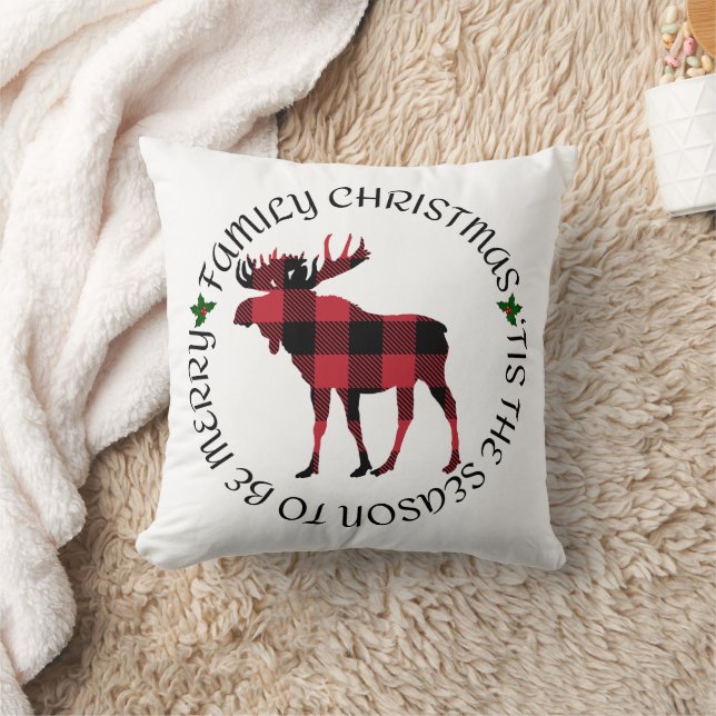 Almofada Natal da família Esta é a estação para ser Feliz (Cobertor)