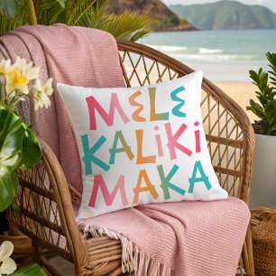 Almofada Natal da Tipografia Tropical Mele Kalikimaka