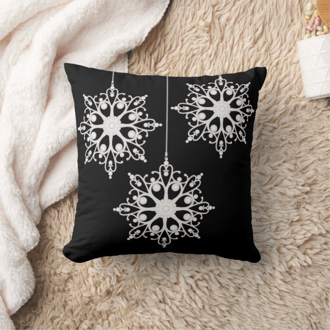 Almofada Natal das neve floco arrojado (Cobertor)
