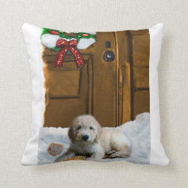 Almofada Natal de Goldendoodle