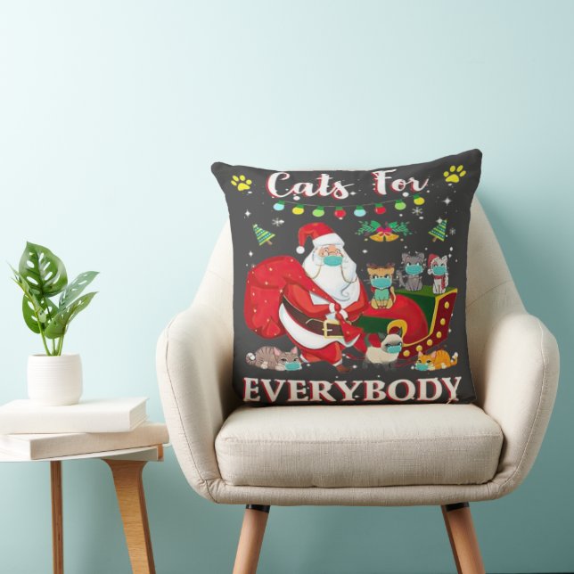 Almofada Natal de Todos os Gatos (Cadeira)