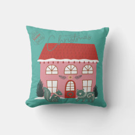 Almofada Natal, Design Escandinavo - Nome Personalizado