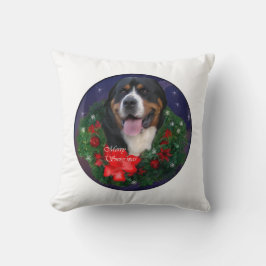 Almofada Natal do Cão da Grande Suíça