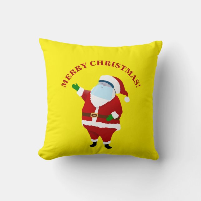 Almofada Natal do Covid feliz (Frente)
