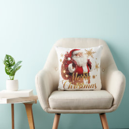 Almofada Natal Elegante Papai Noel