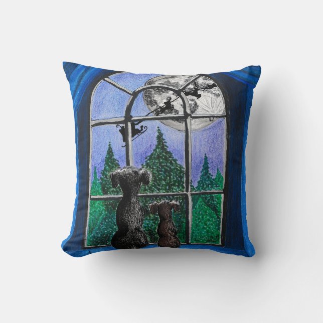 Almofada natal, "esperando papais noeis" (Frente)