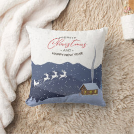 Almofada Natal | FELIZ ANO NOVO | Oferta de Papais noeis