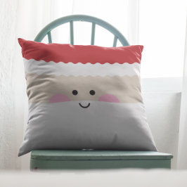 Almofada Natal Geométrico de Kawaii Santa Claus