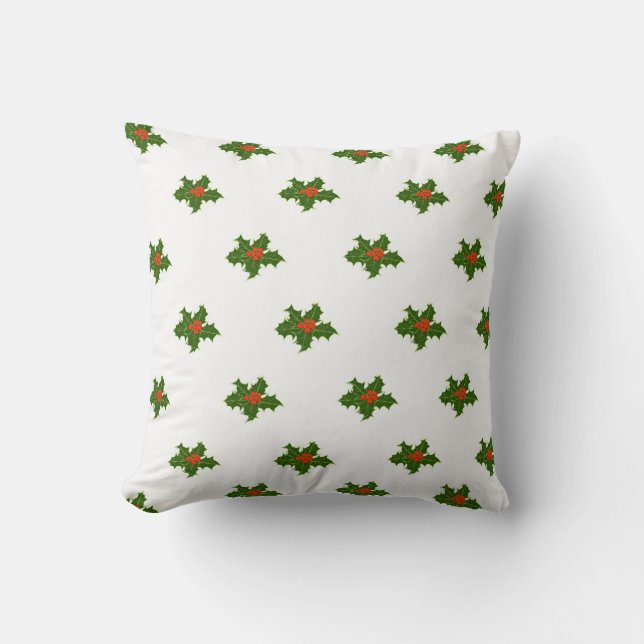 Almofada Natal Holly Pattern (Frente)