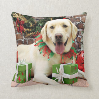Almofada Natal - Labrador amarelo - Strider