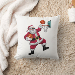 Almofada Natal Papai Noel Dunking Um Xmas De Basquete