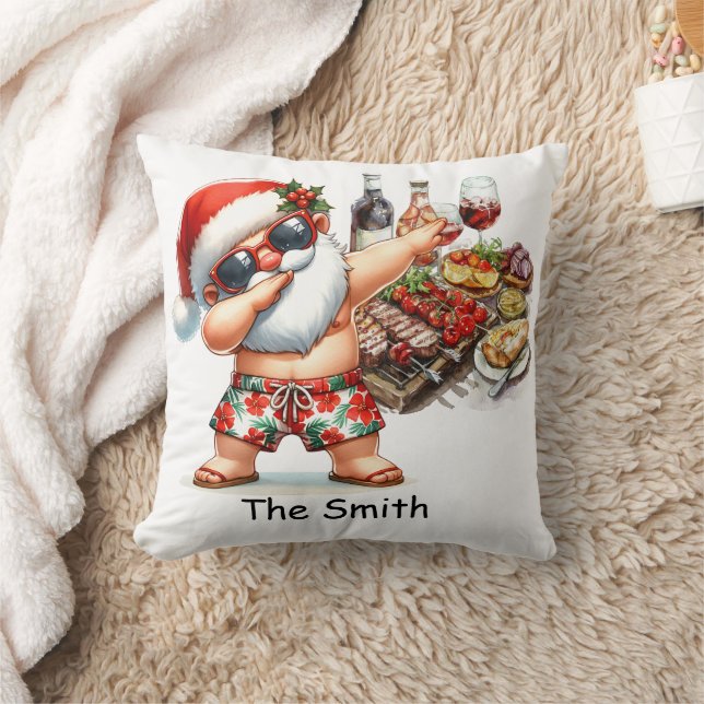 Almofada Natal para os papais noeis em julho (Cobertor)