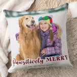 Almofada Natal personalizado de Pet com Feliz pawsitiva<br><div class="desc">Procurando a maneira perfeita de fortalecer sua casa para o feriado? Não olhe mais do que nossa coleção de "Felizes Pawsitivamente"! Nossa coleção de "Felizes pawsitivamente" apresenta uma variedade de designs divertidos e festivos que exibem seus amados animais de estimação de uma maneira fofa e divertida. Quer você tenha um...</div>