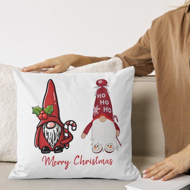 Almofada Natal Personalizado dos Gnomos Clássicos (Criador carregado)