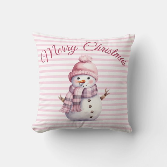 Almofada Natal Rosa (Frente)