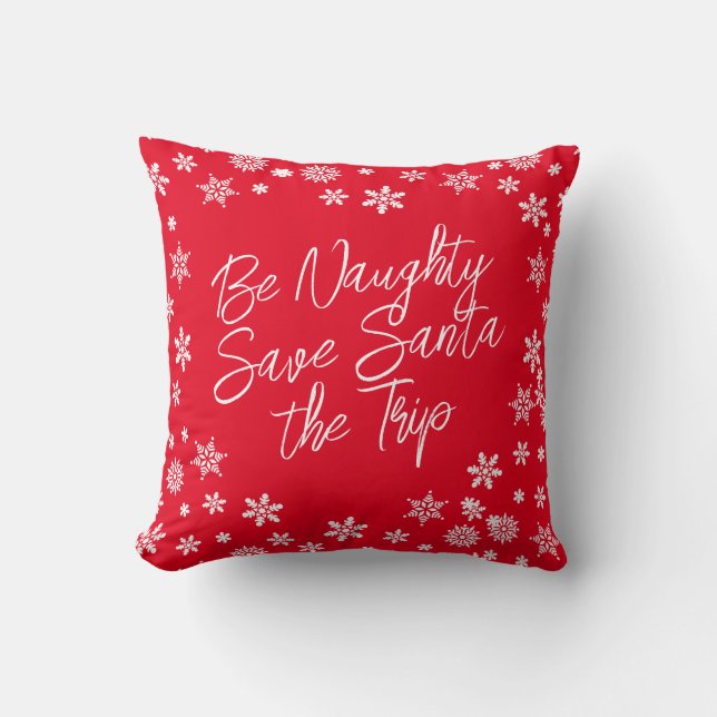 Almofada Natal seja maroto Salvar Papais noeis o Trip Red W (Frente)