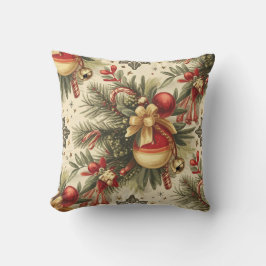 Almofada Natal Vintage Cheer Pattern