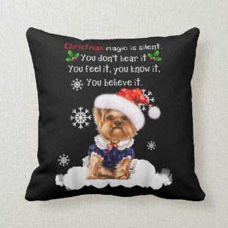 Almofada Natal Yorkshire Terrier Funny Yorkie
