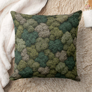 Almofada Natural Moss and Lichen Eco Throw Pillow
