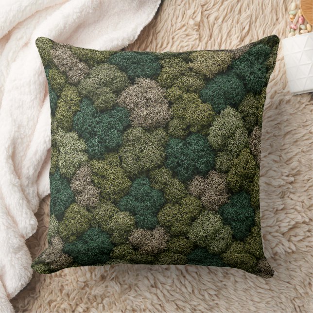 Almofada Natural Moss and Lichen Eco Throw Pillow (Cobertor)