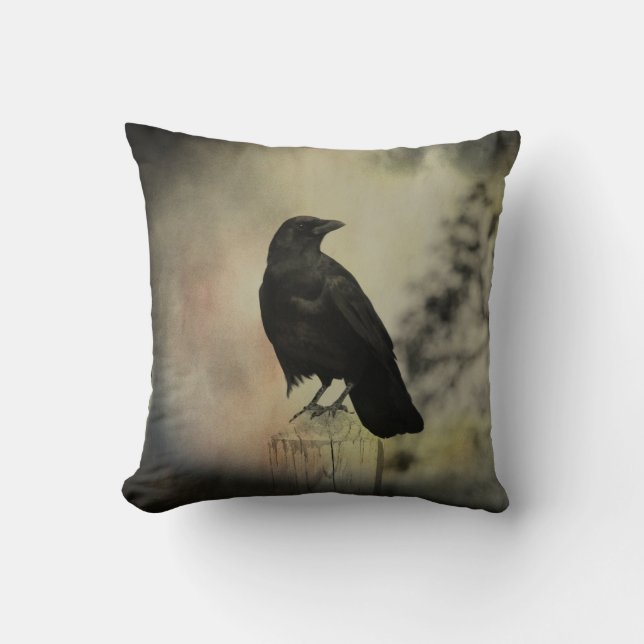 Almofada Natureza De Um Corvo (Frente)