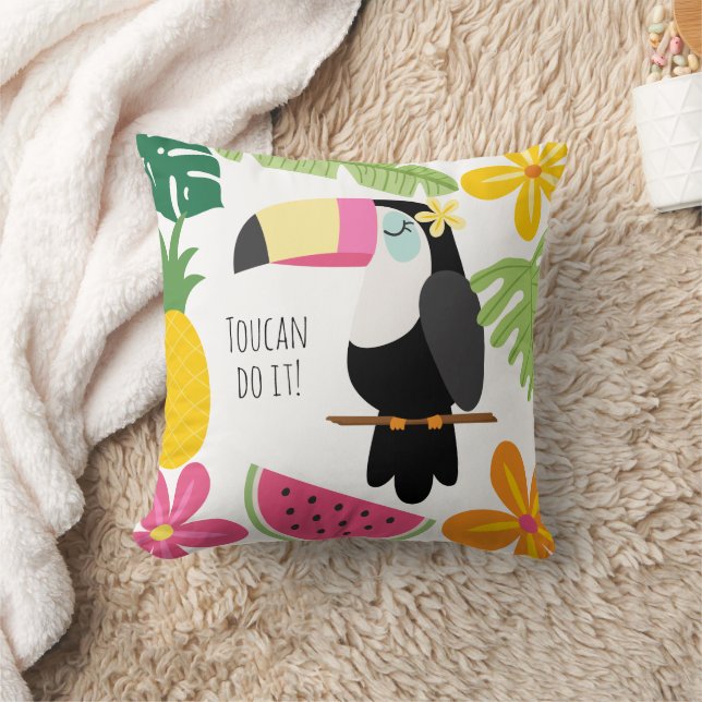 Almofada Natureza tropical colorida (Cobertor)