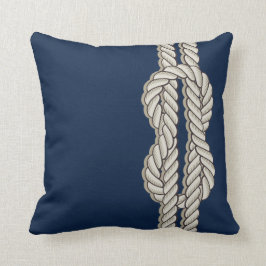 Almofada Náutica Azul com Corda do Navio