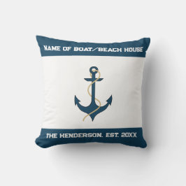 Almofada Nautical Anchor Custom Throw Pillow