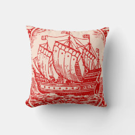 Almofada Navio Clássico Antique Vintage Naval Adventurer