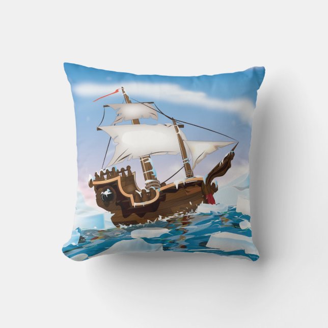 Almofada Navio Quebra-Gelo (Frente)
