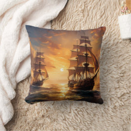 Almofada Navios à Sunset
