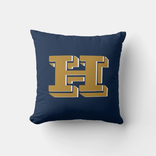 Almofada Navy and Gold School Pride Color Style Monogram (Frente)