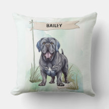 Neapolitan Mastiff Watercolor Personalized Dog