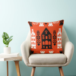 Almofada Neerlandês Folk Art Impressão