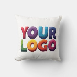 Almofada Negócio Simples de Logotipo e Texto Personalizado