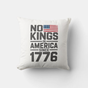 Almofada Nenhum Rei na América desde 1776 Design Criativo