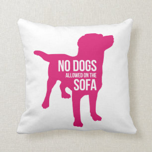 Almofada Nenhuns cães no travesseiro do sofá