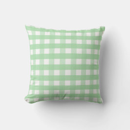 Almofada Neo Mint Green e White Gingham