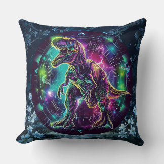 Almofada Neon Dinosaur Travesseiro decorativo