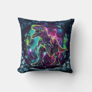 Almofada Neon Dinosaur Travesseiro decorativo