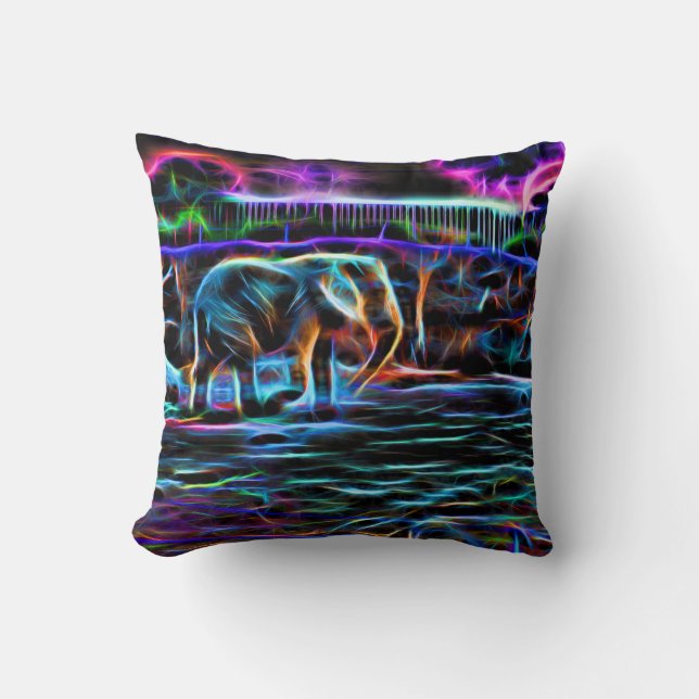 Almofada Neon Elephant (Frente)