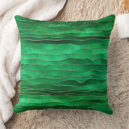 Almofada Neon Emerald Green gradient AI art