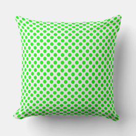 Almofada Neon Green Polka /pontosTravesseiro