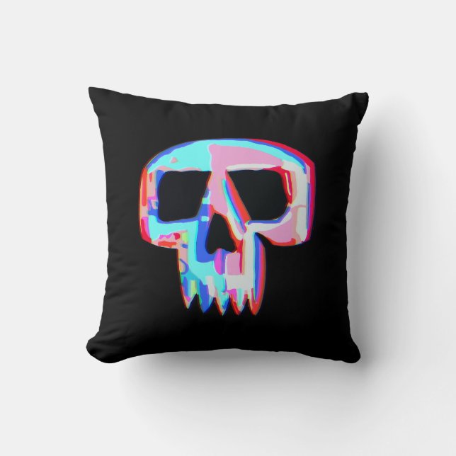 Almofada Neon Skull (Frente)