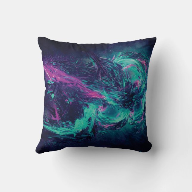 Almofada Neon Vortex Throw Pillow (Verso)