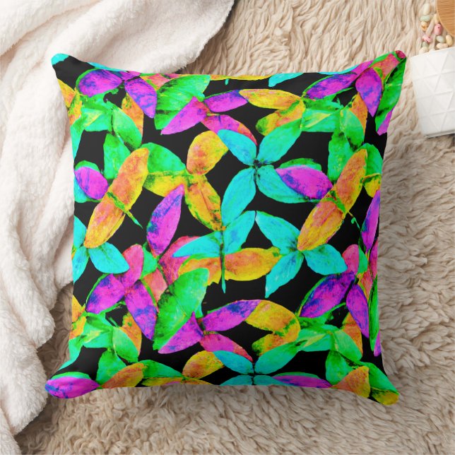 Almofada Neonscape Leaf Pattern (Cobertor)